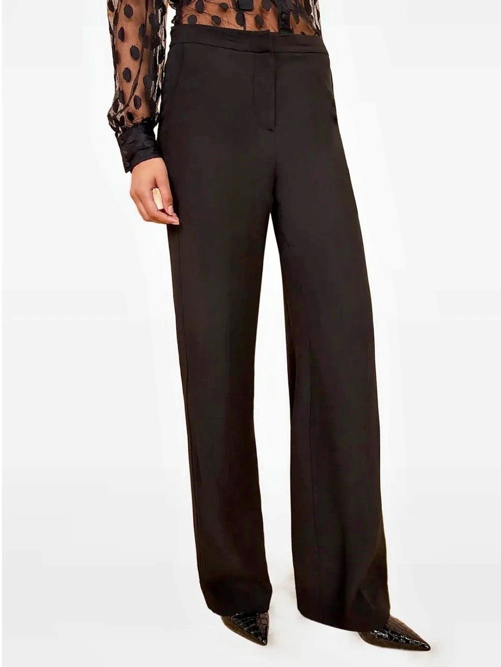 Ulla Johnson Ollie Mid-Rise Wide Leg Pants - Size 0
